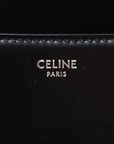 Pre-Loved Triomphe Shoulder Bag Leather with Silver Hardware, Black