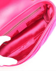 Pre-Loved GG Marmont Shoulder Bag Quilted Velvet Small with Aged Gold Hardware, Pink