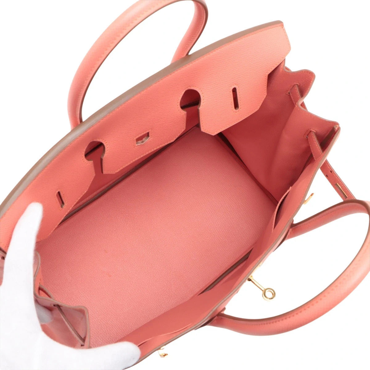 Pre-Loved Birkin Handbag Leather 35 with Gold Hardware, Pink