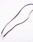 Pre-Loved Puzzle Crossbody Bag Leather Mini with Silver Hardware, Purple