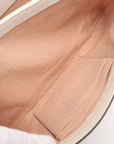 Pre-Loved Queen Margaret Shoulder Bag Monogram Canvas Coated with Aged Gold Hardware Medium, Beige Ebony with Ivory Trim