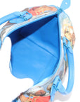 Pre-Loved Speedy Masters Rubens Handbag Printed Coated Canvas 30 with Gold Hardware, Blue Multicolor
