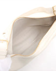 Pre-Loved Heritage Triomphe Hobo Shoulder Bag Leather with Gold Hardware, Cream
