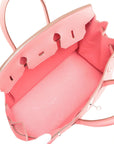 Pre-Loved Birkin Handbag Leather 30 with Palladium Hardware, Pink
