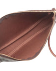 Pre-Loved Pochette Accessoires Graffiti Pochette Monogram Graffiti Coated Canvas with Gold Hardware, Brown with Khaki Green Graffiti
