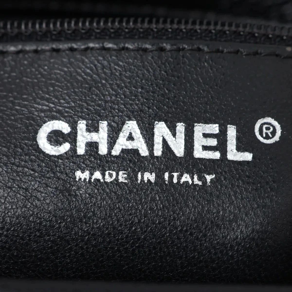 Pre-Loved Timeless Clutch Quilted Leather with Silver Hardware, Black