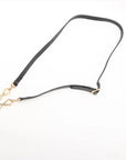 Pre-Loved Ophidia Handbag Suede Small with Gold Hardware, Black
