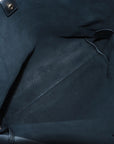 Pre-Loved Shopping Tote Leather with Gold Hardware, Black