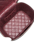 Pre-Loved Vanity Case Handbag Quilted Leather with Gold Hardware, Black