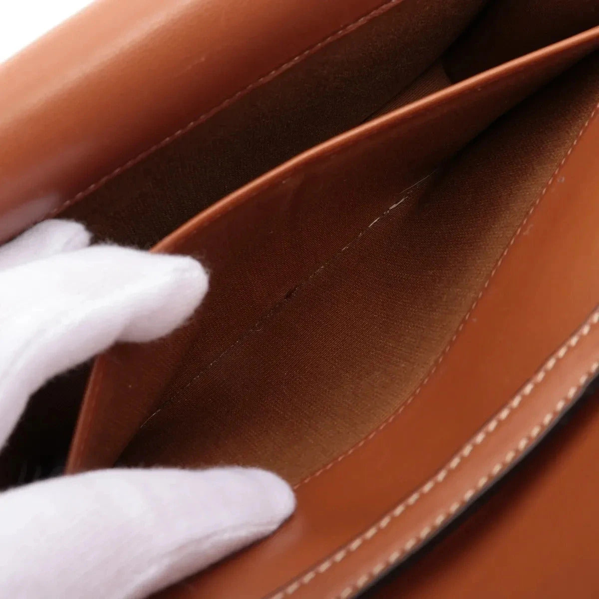 Pre-Loved Triomphe Wallet on Strap Crossbody Bag Triomphe Coated Canvas with Gold Hardware, Brown