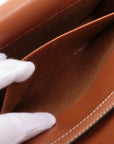 Pre-Loved Triomphe Wallet on Strap Crossbody Bag Triomphe Coated Canvas with Gold Hardware, Brown