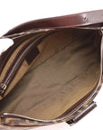 Pre-Loved Mamma Baguette Shoulder Bag Zucca Coated Canvas with Silver Hardware, Brown
