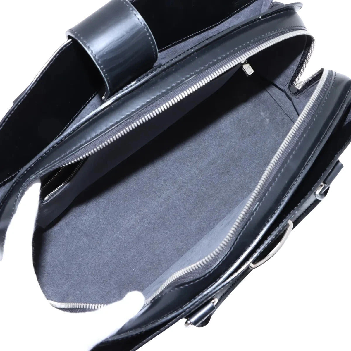 Pre-Loved Pont Neuf Handbag Leather GM with Silver Hardware, Black