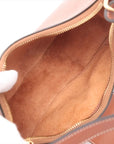 Pre-Loved Ava Triomphe Shoulder Bag Leather Small with Gold Hardware, Tan