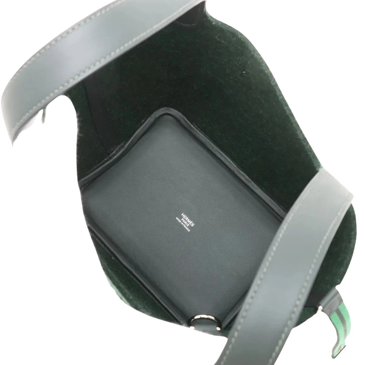 Pre-Loved Picotin Cargo Handbag Leather 18 with Palladium Hardware, Green