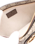 Pre-Loved Blondie Shoulder Bag Monogram Coated Canvas with Gold Hardware, Beige/Ebony
