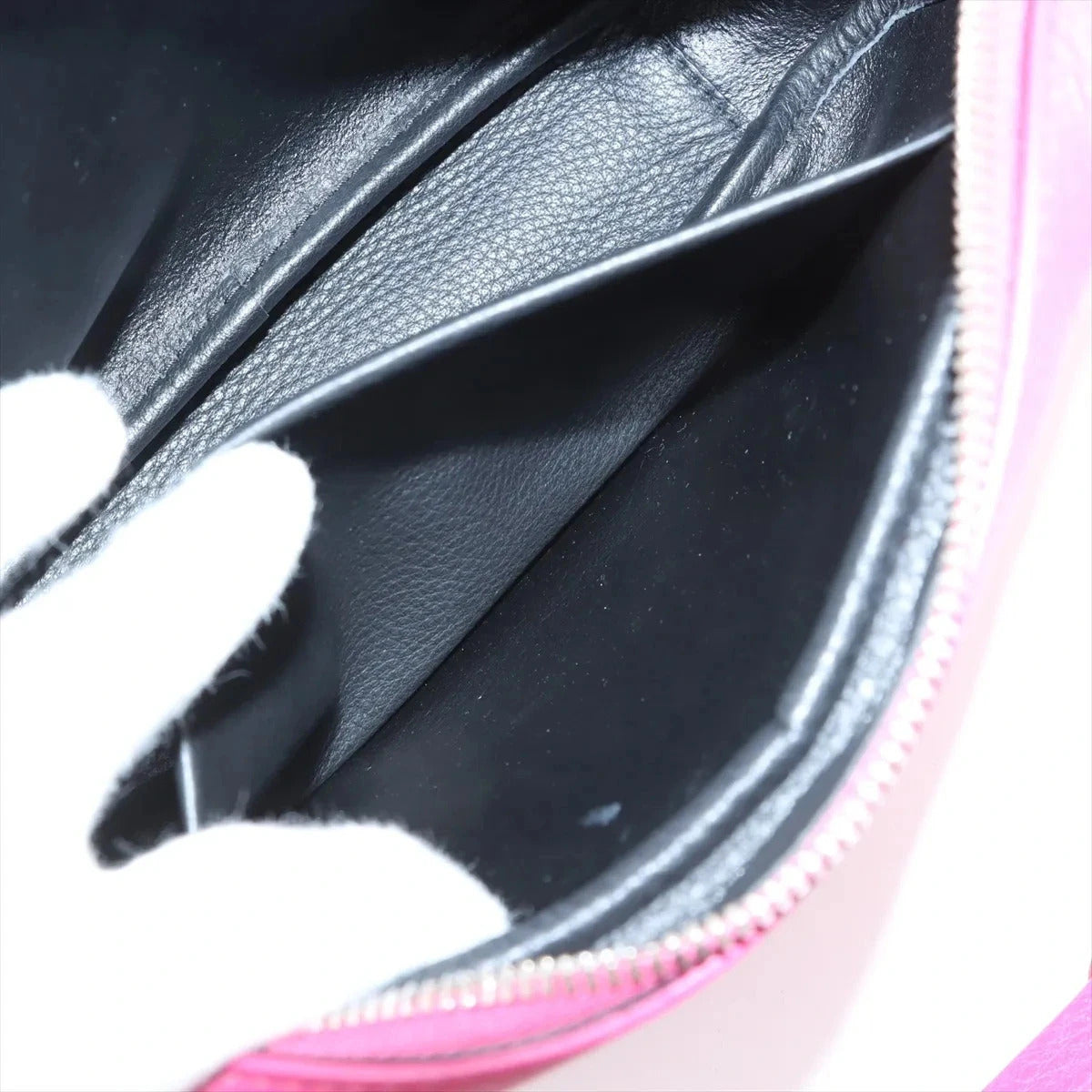 Pre-Loved Everyday Camera Bag Crossbody Bag Leather XS with Silver Hardware, Pink