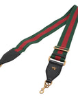 Pre-Loved Dionysus Bamboo Top Handle Handbag Leather Medium with Aged Gold Hardware, Black, Green, Red