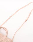 Pre-Loved Cabat Tote Intrecciato Leather Mini with Gold Hardware, Pink