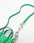 Pre-Loved Sac Plat Tote Monogram Leather XS with Silver Hardware, Green Blue Gradient
