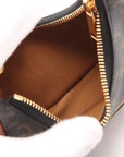 Pre-Loved Ava Shoulder Bag Triomphe Canvas Coated Mini with Gold Hardware, Brown