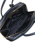 Pre-Loved Bowling Bag Handbag Leather with Gold Hardware, Black