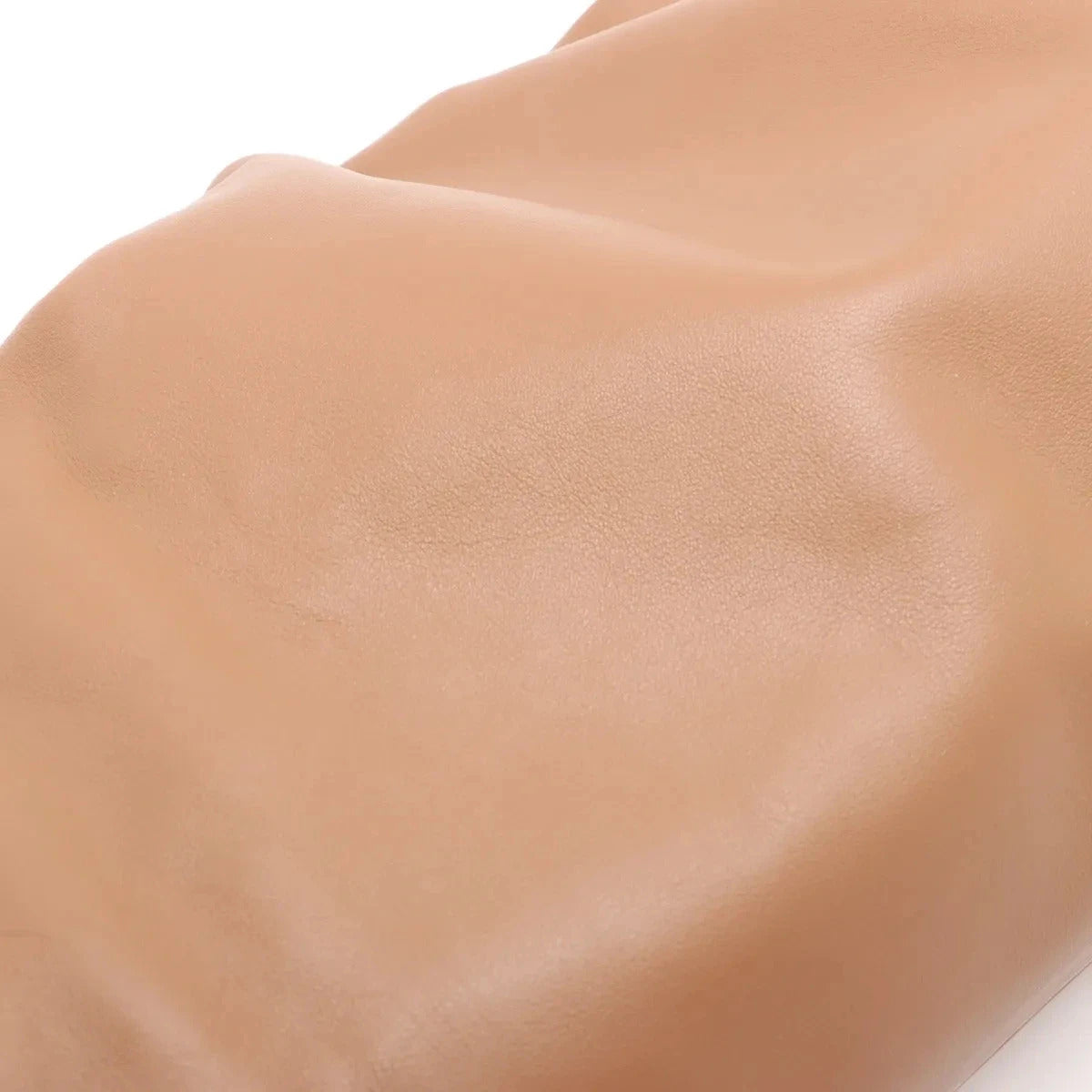 Pre-Loved The Pouch Clutch Leather with Gold Hardware, Camel