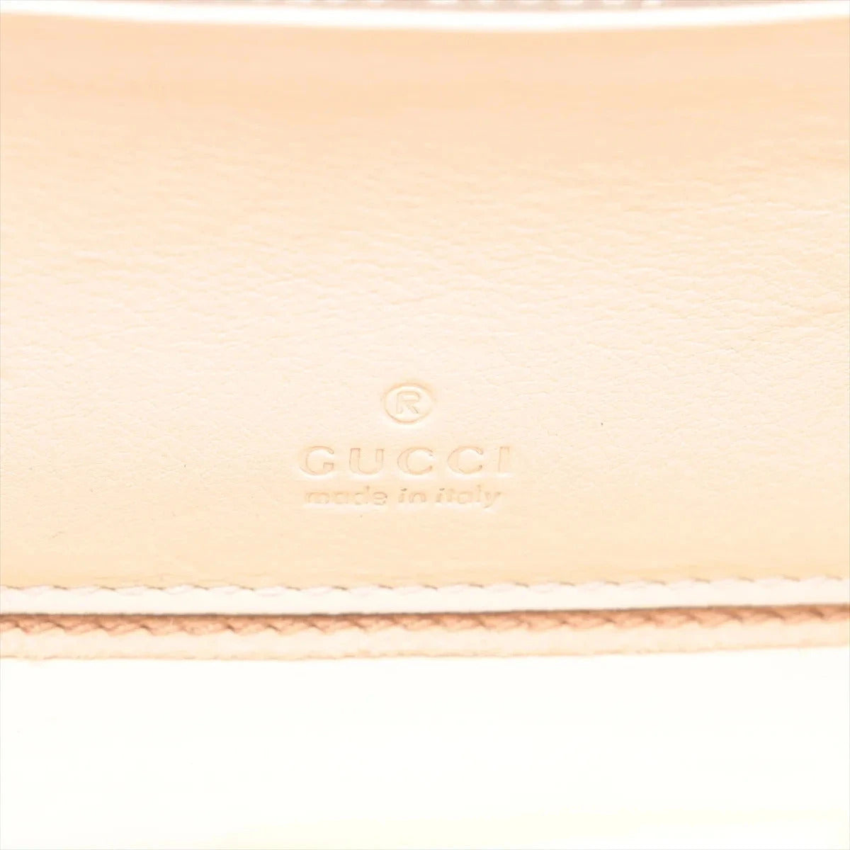 Pre-Loved Interlocking G Crossbody Bag Leather Mini with Gold Hardware, Cream