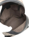 Pre-Loved GG Supreme Backpack GG Supreme Coated Canvas Small with Silver Hardware, Beige/Ebony