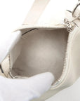 Pre-Loved Blondie Shoulder Bag Leather Mini with Silver Hardware, White
