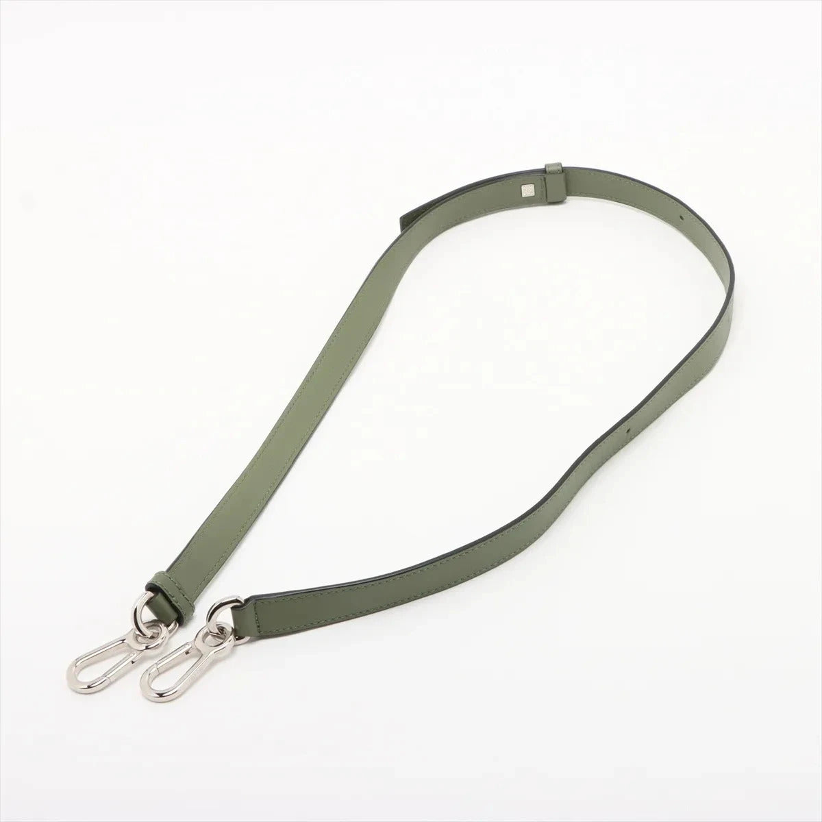 Pre-Loved Puzzle Handbag Leather Small with Silver Hardware, Green