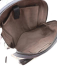 Pre-Loved GG Blooms Backpack Monogram Coated Canvas with Silver Hardware, Beige Multicolor