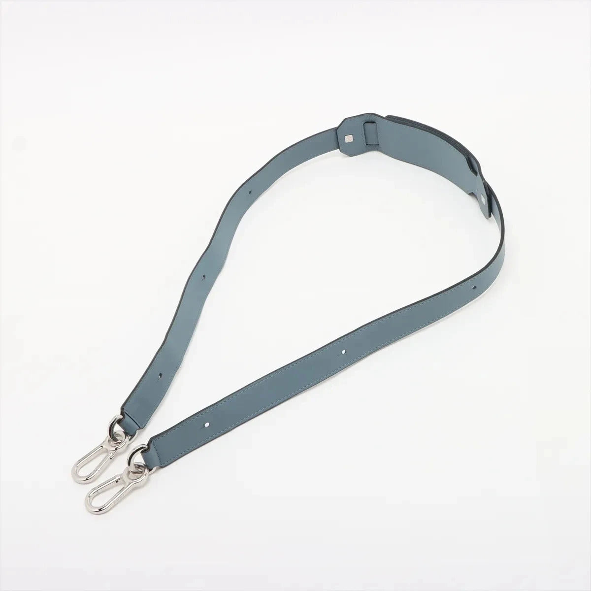 Pre-Loved Puzzle Handbag Leather Medium with Silver Hardware, Light Blue