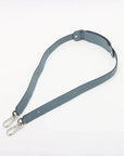 Pre-Loved Puzzle Handbag Leather Medium with Silver Hardware, Light Blue