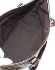 Pre-Loved Abbey Tote Monogram Coated Canvas Medium with Gold Hardware, Beige/Brown