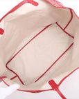 Pre-Loved Saint Louis Tote Goyardine Chevron Coated Canvas GM with Silver Hardware, Red