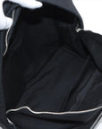 Pre-Loved City Backpack Backpack Canvas Plain with Silver Hardware, Black