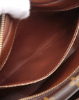 Pre-Loved Nil Crossbody Bag Monogram Coated Canvas with Gold Hardware, Brown