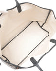 Pre-Loved Saint Louis Tote Goyardine Coated Canvas PM with Silver Hardware, Black and Tan
