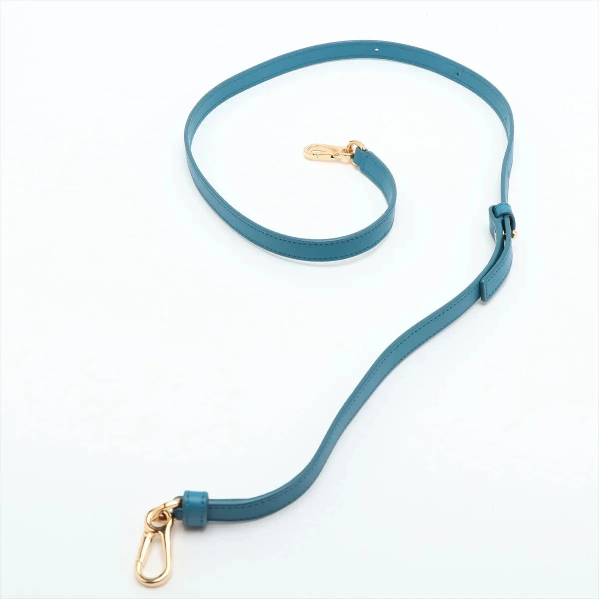 Pre-Loved Amazona Handbag Leather Small with Gold Hardware, Blue