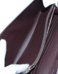Pre-Loved Constance Long To Go Crossbody Bag Leather with Palladium Hardware, Dark Brown