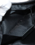 Pre-Loved Trotter Shoulder Bag Trotter Coated Canvas with Silver Hardware, Black