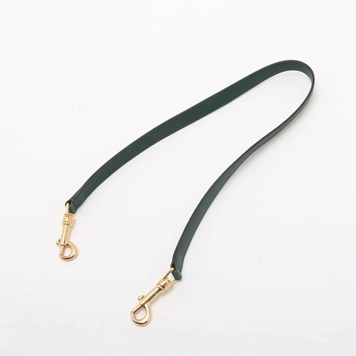 Pre-Loved Belt Bag Handbag Leather Micro with Gold Hardware, Dark Green