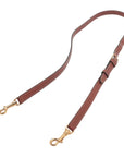 Pre-Loved Boston Triomphe Handbag Triomphe Coated Canvas Small with Gold Hardware, Brown