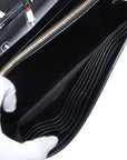Pre-Loved Kate Chain Wallet Crossbody Bag Lipstick Print Leather Small with Gold Hardware, Black