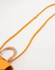 Pre-Loved Saïgon Handbag Goyardine Coated Canvas Mini with Silver Hardware, Yellow