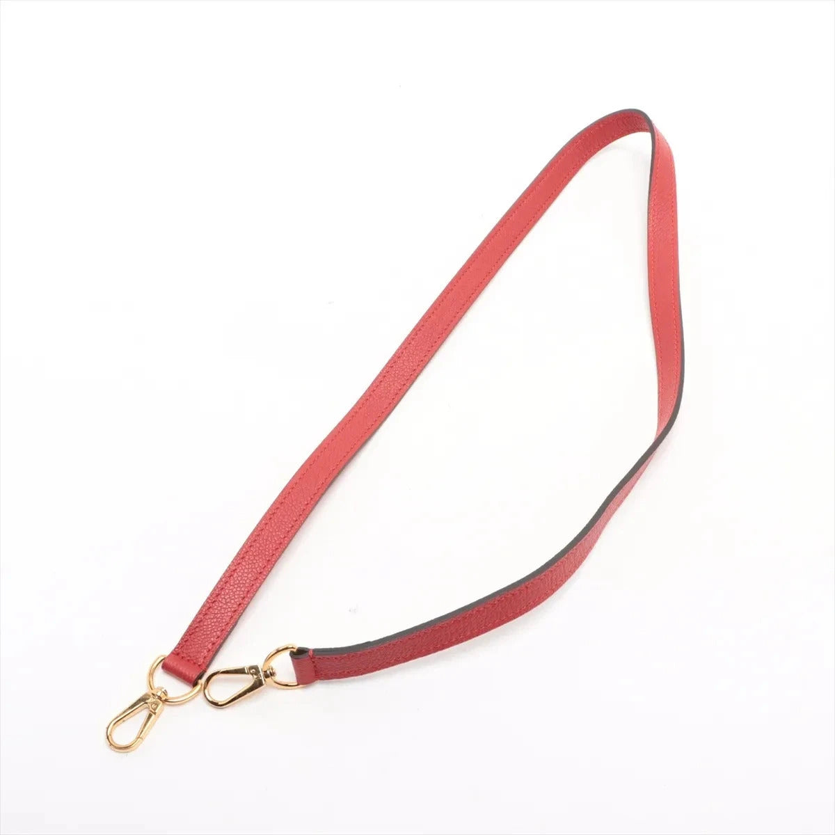 Pre-Loved Mazarine Handbag Monogram Leather MM with Gold Hardware, Red