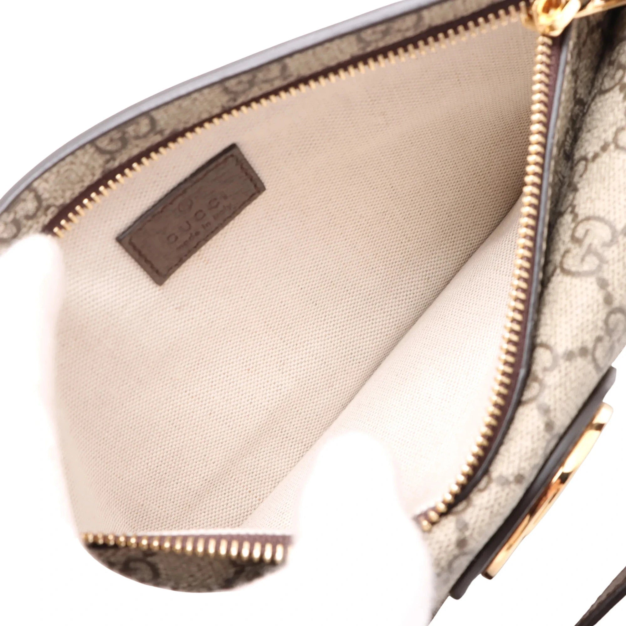 Pre-Loved Blondie Shoulder Bag Monogram Coated Canvas with Gold Hardware, Beige Ebony