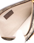 Pre-Loved Blondie Shoulder Bag Monogram Coated Canvas with Gold Hardware, Beige Ebony