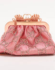 Pre-Owned Gucci Spring/Summer 2017 Broadway Crystal-Bow Satin Clutch by Alessandro Michele